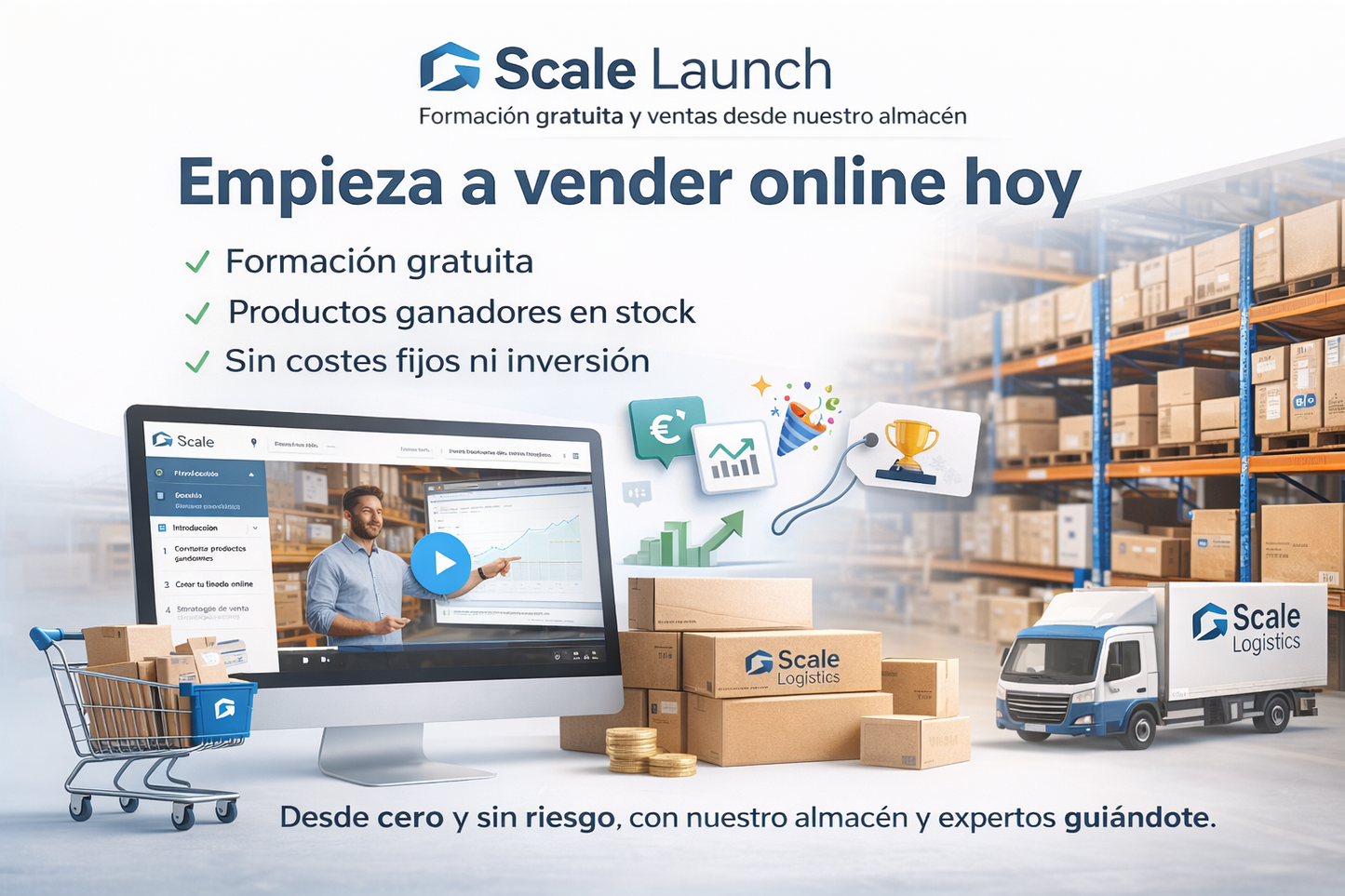 Scale Launch – Formación gratuita y ventas desde nuestro almacén