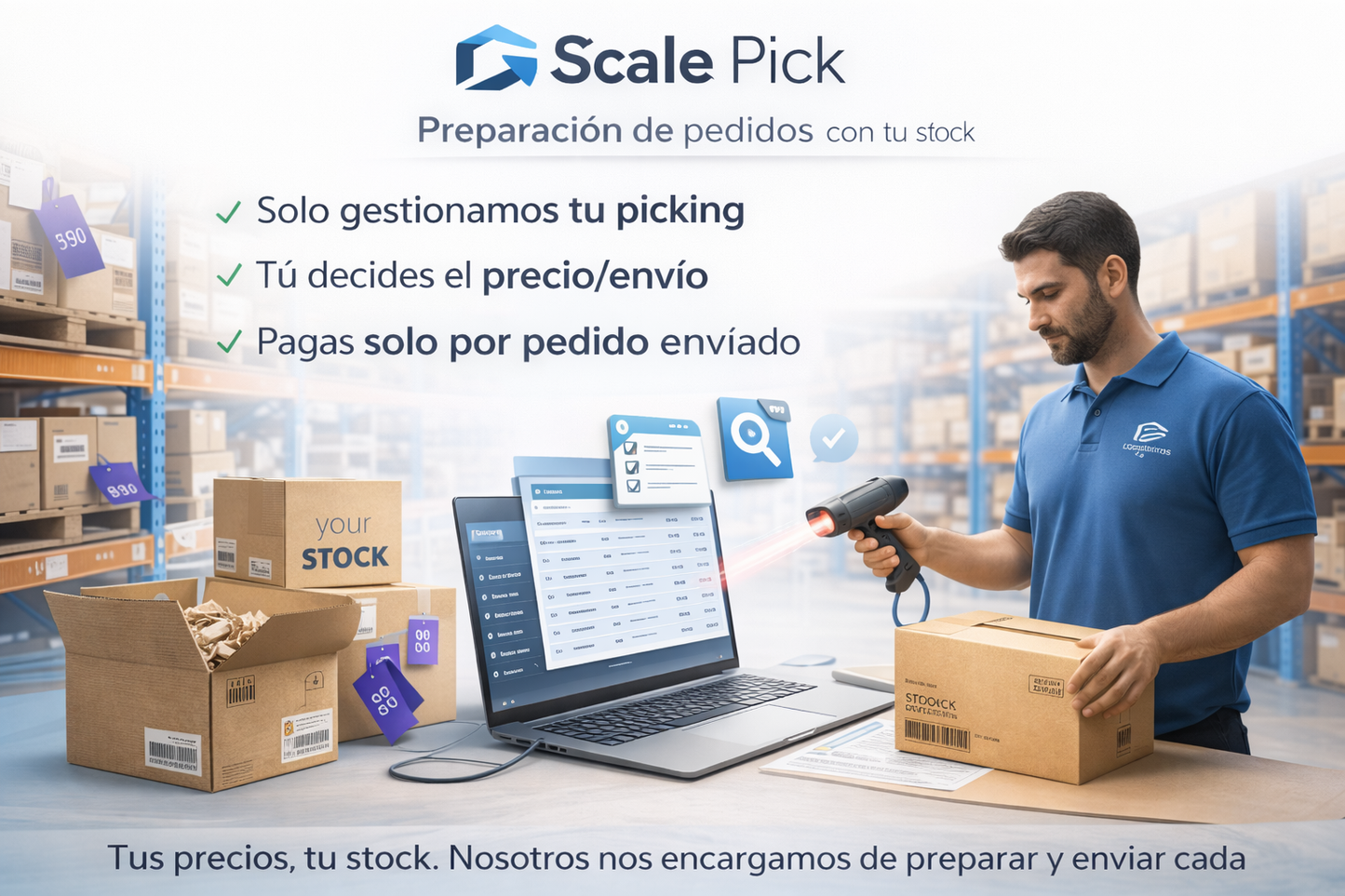 Scale Pick – Preparación de pedidos con tu stock